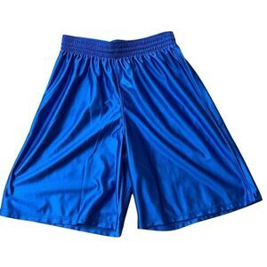 Teamwork Athletic Apparel Mens Small 28-30 Blue Basketball Shorts Drawstring